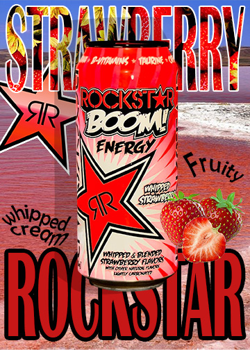 Poster of strawberry Rockstar Energy Drink can